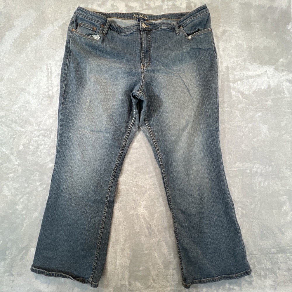 L.A. Blues Bootcut Jeans Womens 26W Blue Medium Wash Mid Rise Stretch Denim